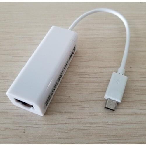 Micro USB 2.0 Type B 5Pin Male to FemaleRJ-45 RJ45 Fast Ethernet Adapter 100Mbps For Android Tablet