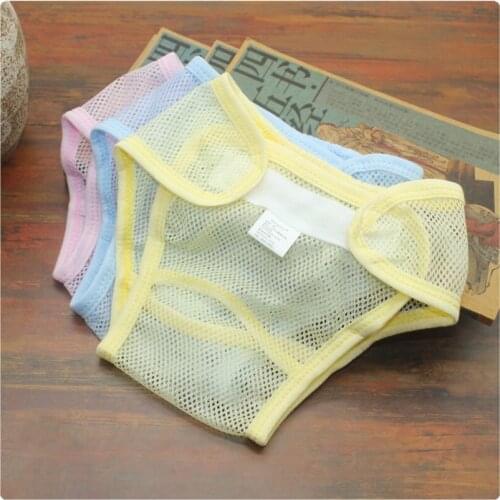 Washable mesh Pocket nappy newborn Summer Breathable Diapers infant Cotton liner Baby diapers Reusable nappies cloth diaper