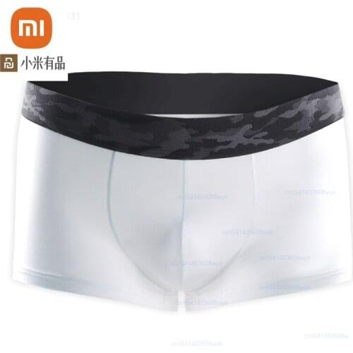 Xiaomi Ice Silk Men Underwear ThinTransparent Sexy Man Underpants Breathable Seamless Pants Male Panties Mens Boxer Short 1pc
