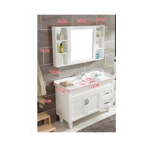 Modern minimalist oak bathroom cabinet set bathroom floor-standing washbasin washbasin washbasin bathroom sink