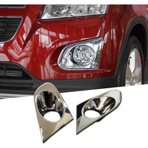 2 Pcs Front Fog Light Cover Fog Lamp Trim Sticker For Chevrolet Trax 2014 2015 2016 2017 2018 2019 Car Accessories Decoration