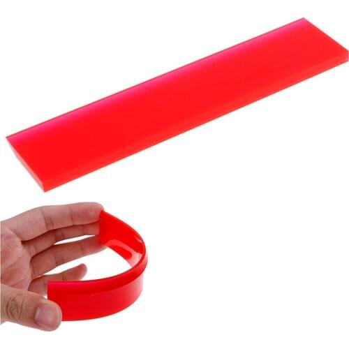 Window Squeegee Rubber Strip Blade Cleaner Car Tinting Glass Clean Water Wiper Ice Scraper Carbon Fiber Wrap Tool 14.3x3.2 CM