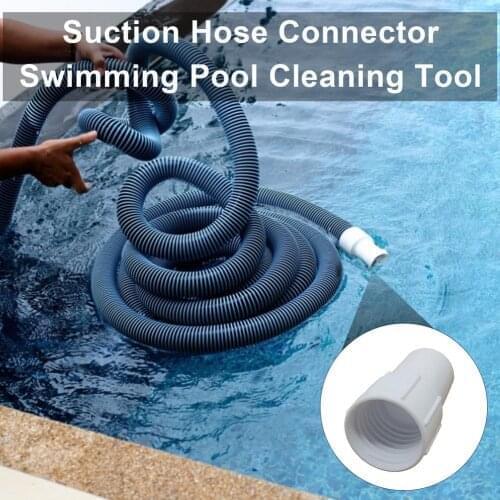 2.17Inch Pipe Adapter Suction Connector Sewage Suction Pipe Replacement Suction Swimming Pool Hose Connector Pool Accessories