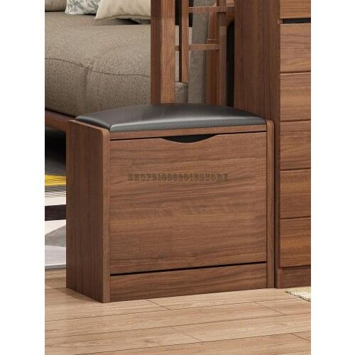 The Combination Of Shoe Cabinet, Shoe Changing Stool And New Chinese Style Creative Tipping Bucket At The Door