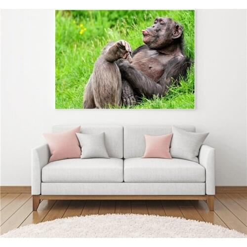 Modern Art Monkey Profile Poster Prints Baby Room Decor Wall Pictures for Living Room Home Decoration Artwork Painting Poster