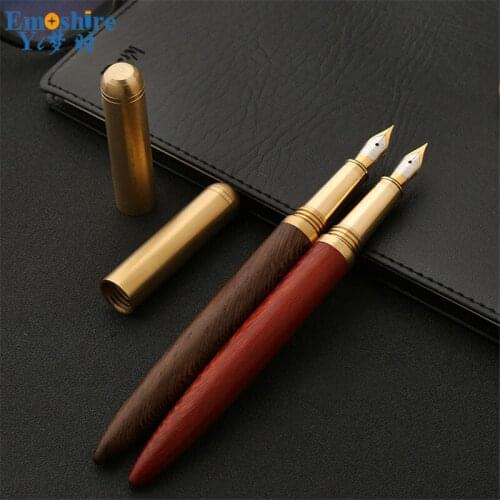 Student Word Business Fountain Pen Creative Personality Gift Advertising Wood Fountain Pen Wholesale Stationery Custom Logo P461
