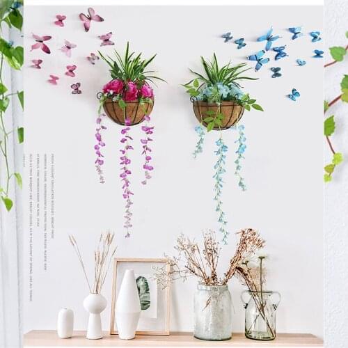 Decoration Flower Pot Semicircle Flower Basket Plant Pot Hanging Home Garden Decoration Garten Pflanze Blume Vase Hangenden Korb