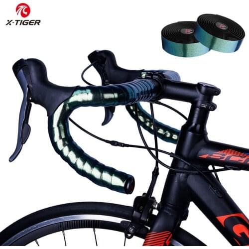X-TIGER Road Handlebar Tape 1 Pair Shock Absorption Bicycle Grips Anti-Slip Mountain Bikes Handle Bar Straps Bike Accessories