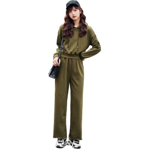 2021 temperament new two-piece Korean spring and autumn casual fashion sports womens suit