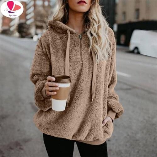 Women Hooded Faux Fur Coat Plus Size 5XL Winter Jacket Wool Cashmere Coat Women Fashion Tops Casual Fur Jacket Fur Coat