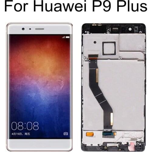 5.5" For Huawei P9 PLUS LCD DIsplay+Touch Screen with frame Digitizer Assembly Replacement For Huawei P9PLUS EVA-L09 L19 AL10