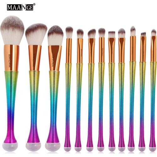 12 Series Cosmetic Sets Brushing Makeup Tools Basic Sets Necessary Portability for Beginners Eyeshadow Brush Set