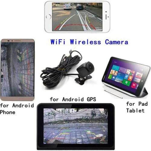 2018 latest WIFI car wireless Intelligent Dynamic Trajectory Rear View Camera for Android + iOS parking camera detector