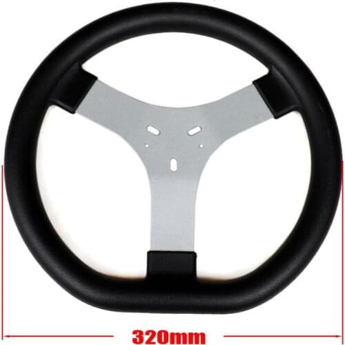 320mm Steering System Competitive karting Steering Wheel For UTV Motorcycle Accessories of Go kart 150cc
