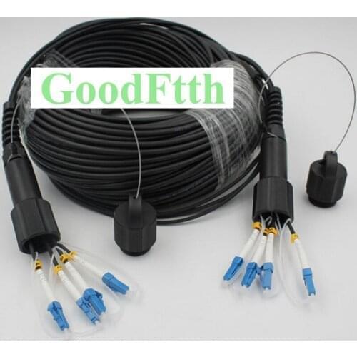 Tactical TPU Armoured armored Patch Cord LC-LC UPC SM 4 Cores with Waterproof Cover GoodFtth 10-50m