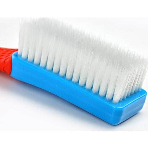 Auto Cleaner Cleaning Tool Brush Coloring Cleaning Brush Silicone Handle Nano Non-Slip Design Ergonomic Dense Bristles