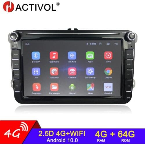 2 Din Android Car Radio Multimedia GPS For VW / Volkswagen Skoda Octavia golf 5 6 touran passat B6 polo Jetta 2Din auto Radio