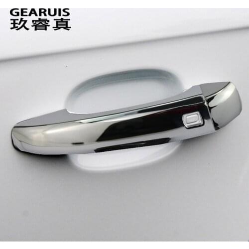 Car Styling For Audi A4 B8 Q5 Q3 Outer Door Bowl Door Handle Protective Frame Stickers Covers Trim decoration auto Accessories