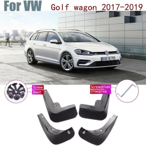 Fender Mud Guard Splash Flaps Mudguard Accessories Mudflap For VW Golf 6 7 MK6 MK7 Estate Variant wagon 2019~2009