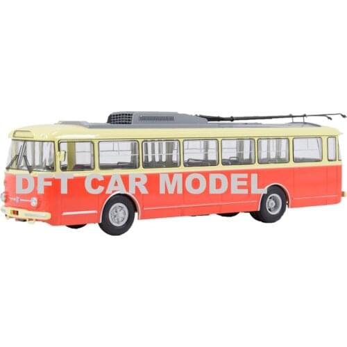 1:43 Alloy Toy Vehicles Russia SSM -9TR Trolley bus Car Model Of Childrens Toy Car Original Authorized Authentic Kids Toys