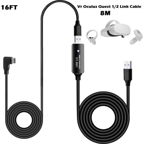 8M/26FT USB 3.0 Adapter Cable For Oculus Quest 2 Link Cable Extension USB Data Line Type A to C Computers VR Glasses Accessories