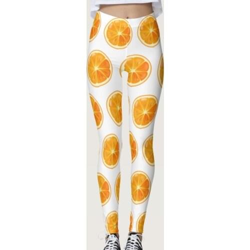 Summer fruit Pattern Printing Women Yoga Pants High Waist Fitness Leggings Running Gym Pants Women Sporting Workout Leggings