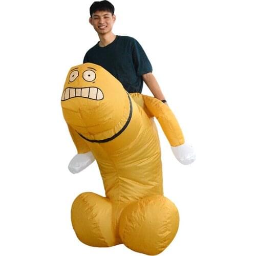 Stag Night Halloween Inflatable Willy Adult Fancy Dress Costume high quality Penis Cosplay Outfit Dick For Halloween Purim
