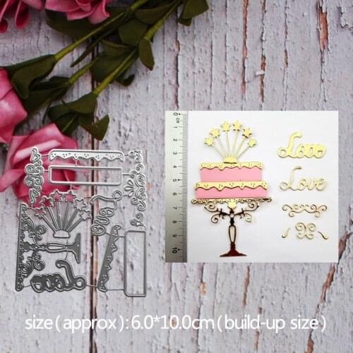 New Metal Cutting Dies Cake New Stencils For DIY Scrapbooking Paper Cards Craft Making Craft Decoration 6*10mm