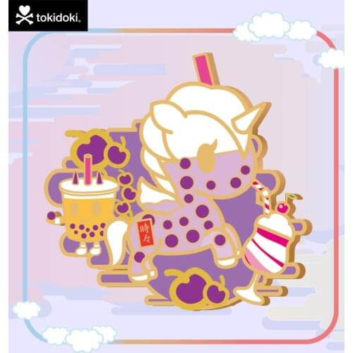 Tokidoki Unicorn Season 9 Meets U9 Series Metal Badge Blind Box Girl Memorial Gift Kawaii Birthday Gift Mystery Box Lapel Pin