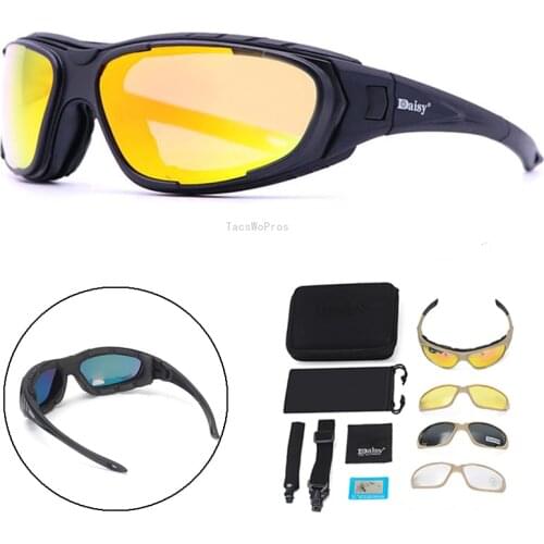 Polarized Tactical Paintball Glasses Lightweight Army Military Airsoft Shooting Protective Goggles Windproof Hunting Sunglasses