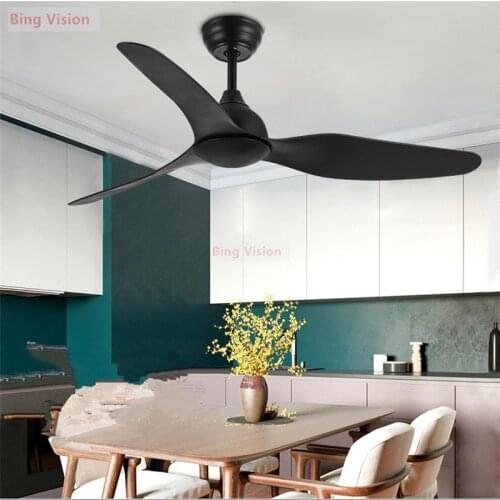 Nordic ceiling fan luxury restaurant home ceiling fan American-style simple household ceiling fan without light DC 220V 110v