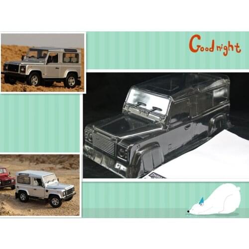 1/10 scale RC Rock Cralwer Wrangler Jeep Clear Body 313mm AXIAL SCX10 AX90027 AX90028 90035 90022 LandRover D90 G2 CC01 rc8wd