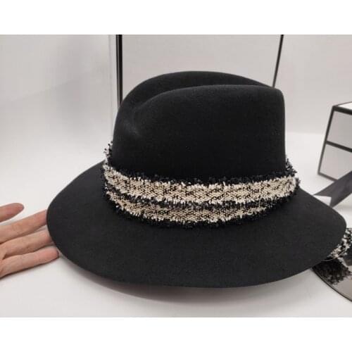 British new wool M special shaped hat personalized wrapped around Europe and the United States wind style hat men and women ha