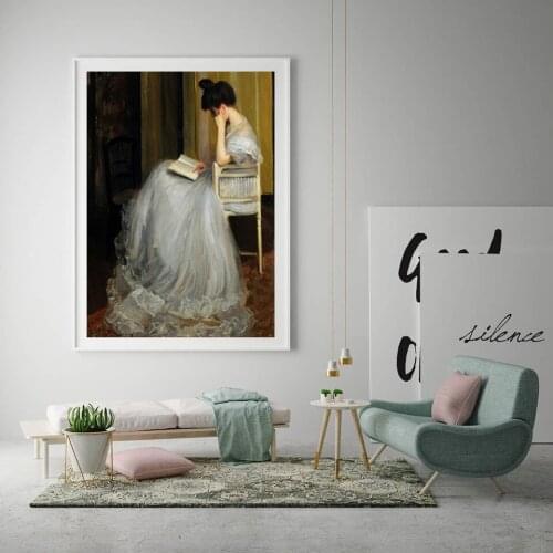Nordic Modern Noble Girl Wall Art Canvas Painting Nordic Posters and Prints Wall Pictures for Living Kids Bedroom Decoration