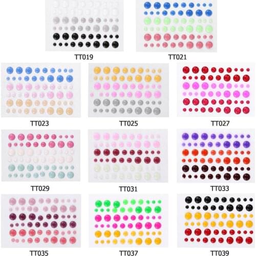 Resin Assorted Dot DIY Scrapbook Enamel Stickers Self-adhesive Photo Album Decor Various Colors and Exquisite Appearance