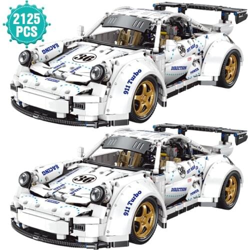High-tech Expert MOC Famous Super Speed Car Building Blocks Racing Sports Vehicle Bricks DIY Set Toys Birthday Gift For Children