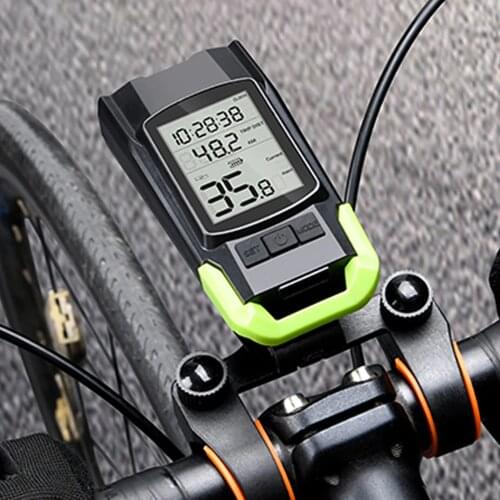 NEWBOLER 3 in 1 Bike Light Bicycle Computer Flashlight LED Bike Front Light Cycling Horn Waterproof USB Headlight Riding Lamp