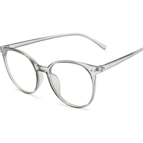 Vintage Glasses Women Round Clear Eyewear Optical Eyeglasses Frame Transparent Lens Unisex Anti Blue Light Spectacle Computer