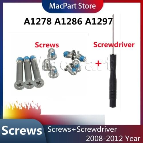 Laptop Bottom Screws Scew Set Repair Part For Macbook Pro A1278 A1286 A1297 2009-2012 Year
