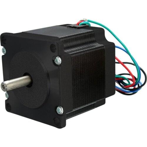 56mm 24V 2 Phase 4 Wire ACT Nema23 Stepper Motor Shaft 1.8 Degree 56mm 2.8A CE ROHS ISO For 3D printer CNC monitoring equipment