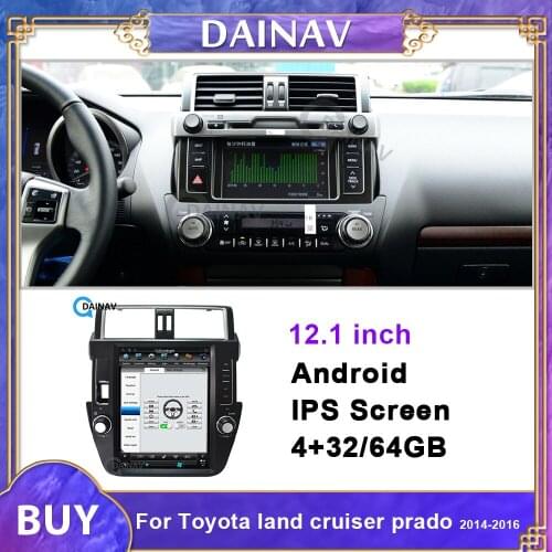 Vertical Screen Car Radio Stereo For-TOYOTA Land Cruiser Prado 2014 2015 2016 Car Autoradio GPS Navigation Multimedia DVD player