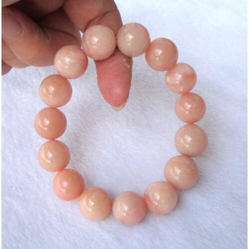 Free Shipping Natural Peruvian Opal Round 15mm Beads Stretch Bracelet Women Jewelry Accessories Weddings Parties Gift