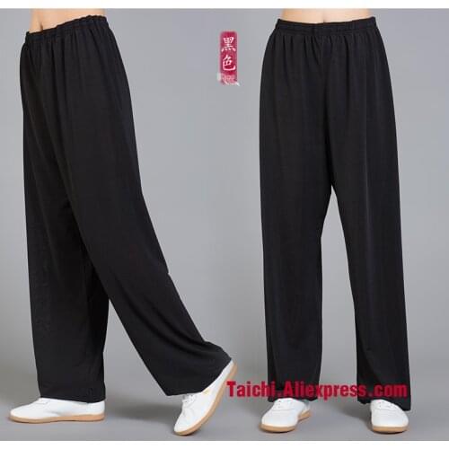Modal Tai Chi Pants Woman and Man Wu Shu Pants Spring And Summer Martial Art Yoga Pants S-XXXL 7 Color