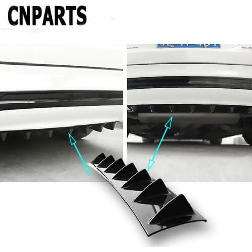 CNPARTS For VW Passat B5 B6 Polo Golf 4 5 Chevrolet Cruze Lada Granta RAM Car Rear Bumper 3D Cool Shark Spoiler Stickers