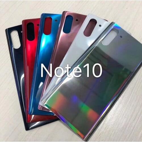 For Samsung Galaxy Note10 N970F N9700 SM-N970N Battery Back Cover Glass Rear Door Housing Case Protective Replacement