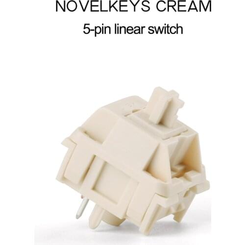 Kailh NovelKeys Cream Switch for Mechanical Keyboard 5Pins Linear POM 55g MX Switch Customized DIY Gaming Ice Cream