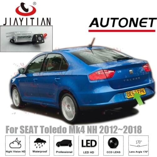 JIAYITIAN Rear View Camera for SEAT Toledo Mk4 (NH) 2011~2018 CCD Night Vision backup camera license plate Camera Reverse Camera