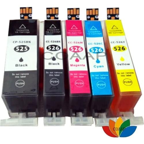 5x COMPATIBLE PGI 525 CLI 526 INK CARTRIDGE FOR CANON PIXMA IP4850 IP4950 IX6550 MG5150 MG5250 MG5350