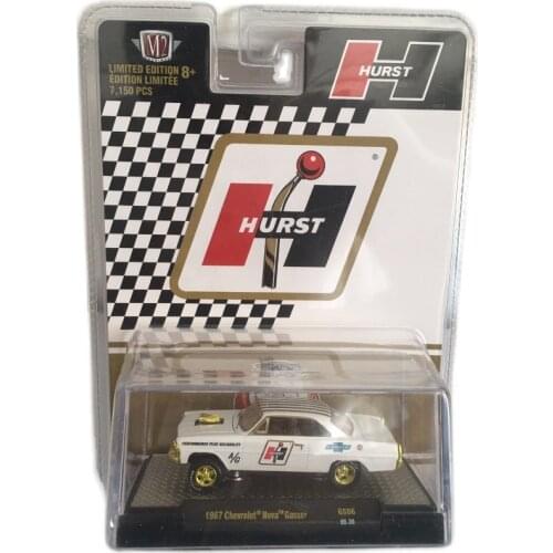 M2 1:64 1967 Chevrolet nova gasse Daytona diecast Collection of die-casting simulation alloy model car Children toys