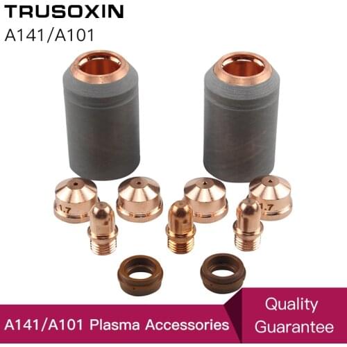 Non-original A141 Plasma Torch Consumables Kit 4pcs Cutting Electrode Nozzle Tip Shield PR0101 PD0101 PC0101 PE0101 CV0011